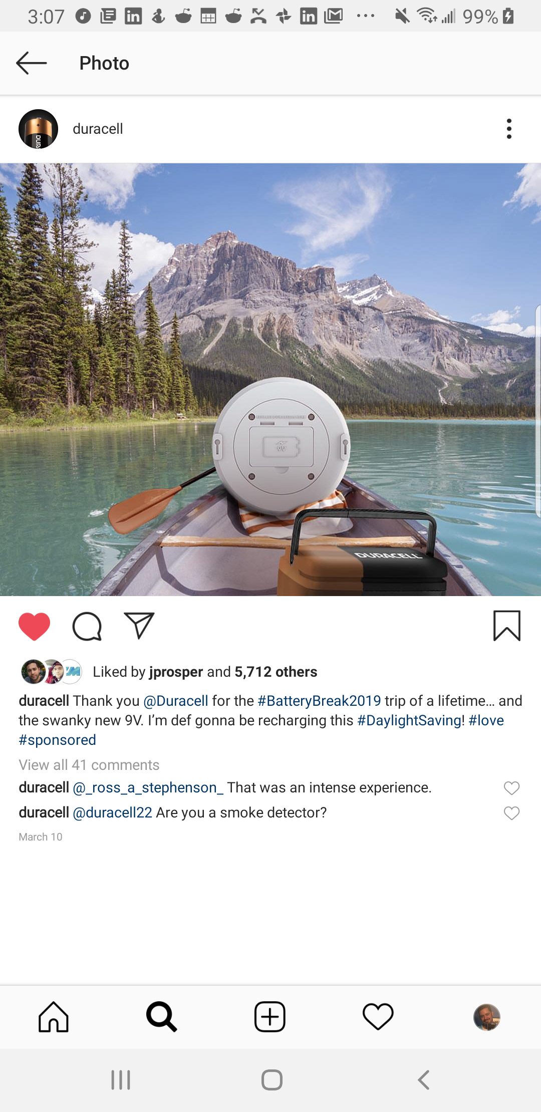 Duracell 2019 Instagram campaign by Edgar Andrés Zorrilla