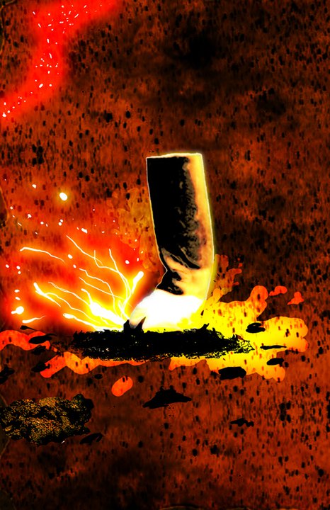 Cigarette photo manipulation study by Edgar Andrés Zorrilla