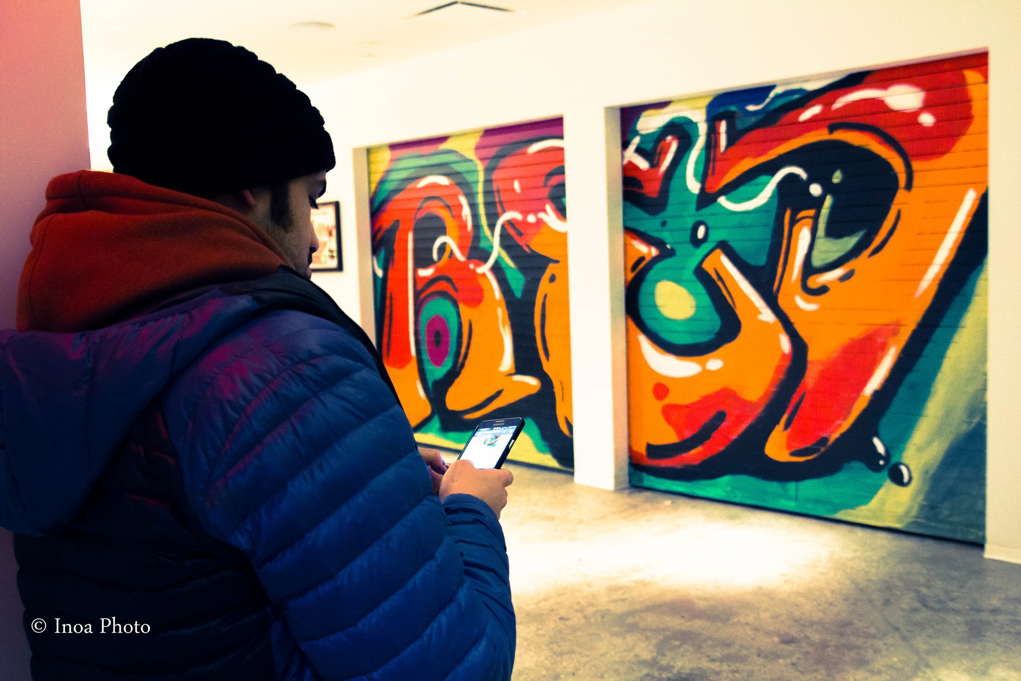 RED mural for Sony Music Entertainment by Edgar Zorrilla