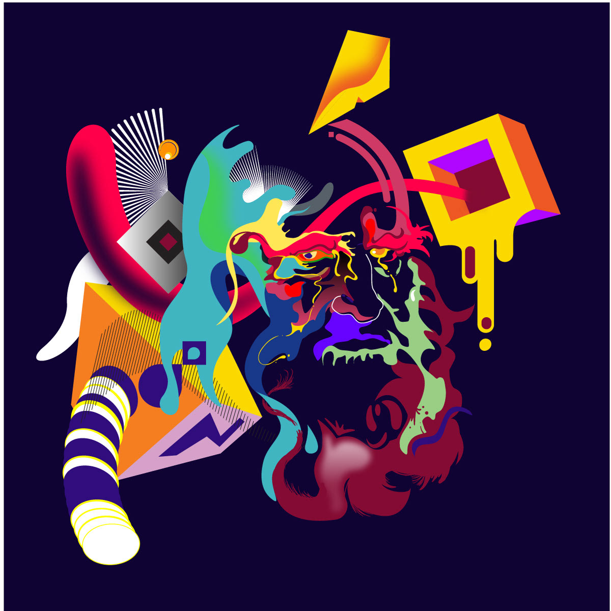 Vector art study by Edgar Andrés Zorrilla